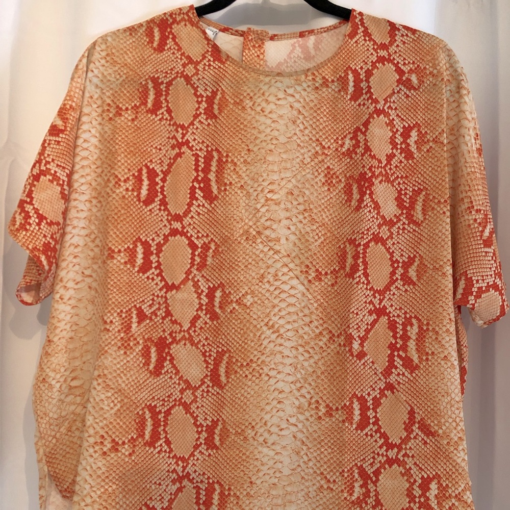 Mango Snake Print Top
